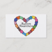 Cartes de visite de sensibilisation sur l'autisme (Dos)