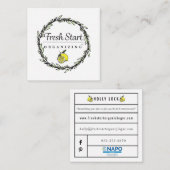 Cartes de visite de serrure de houx de nouveau (Devant / Derrière)