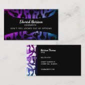 Cartes de visite de serrurier (Devant / Derrière)