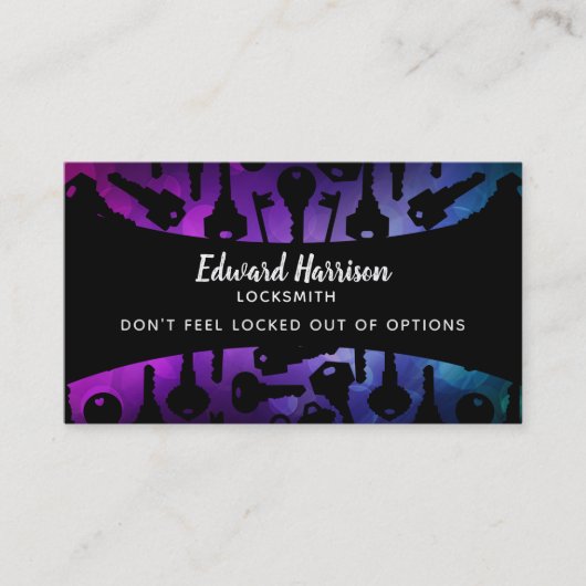 Cartes de visite de serrurier (Devant)