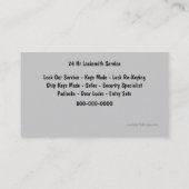 Cartes de visite de serrurier (Dos)