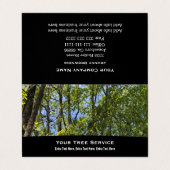 Cartes de visite de service de l'arborescence de p (Extérieur déplié)