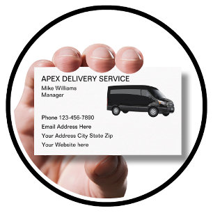 Cartes de visite de service de livraison moderne d