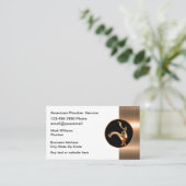 Cartes de visite de service de plomberie Cool clas (Debout devant)