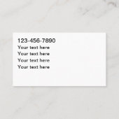 Cartes de visite de service de taxi local cool (Dos)