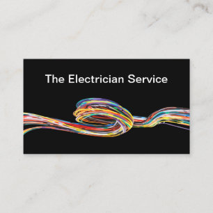 Cartes de visite de service d'électricien Cool un