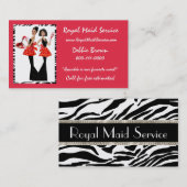 Cartes de visite de service domestique (Devant / Derrière)