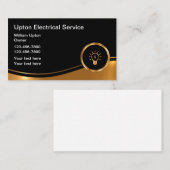 Cartes de visite de service électrique classique (Devant / Derrière)