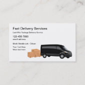 Cartes de visite de service local de dernier Mile (Devant)