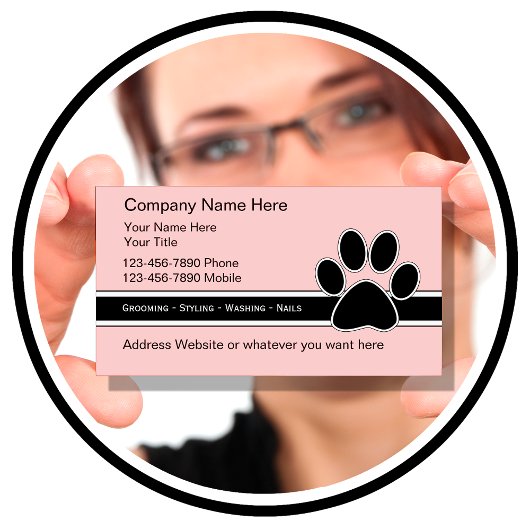 Cartes de visite de service pour animaux