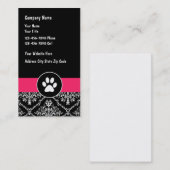 Cartes de visite de service pour animaux (Devant / Derrière)