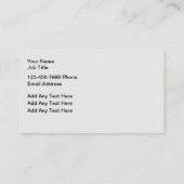 Cartes de visite de service pour animaux de compag (Dos)