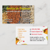 Cartes de visite de service Taco (Devant / Derrière)
