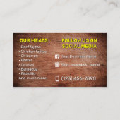 Cartes de visite de service Tacos (Dos)