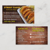 Cartes de visite de service Tacos (Devant / Derrière)