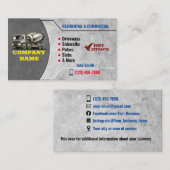 Cartes de visite de services concrets (Devant / Derrière)