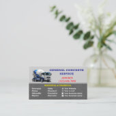 Cartes de visite de services concrets (Debout devant)