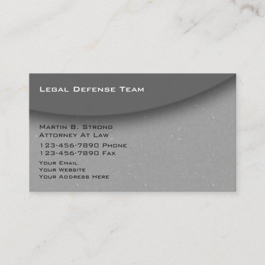 Cartes de visite de services d'avocat branchés (Devant)