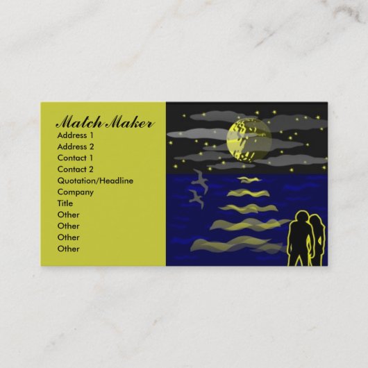 Cartes de visite de services de datation (Devant)