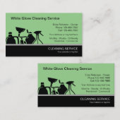 Cartes de visite de services de nettoyage moderne (Devant / Derrière)