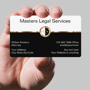 Cartes de visite de services juridiques classe avo