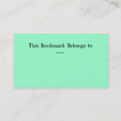 Cartes de visite de signet de scooters (Dos)