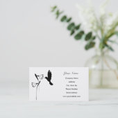 Cartes de visite de silhouette de colibri (Debout devant)