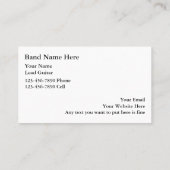 Cartes de visite de Simple Rock (Dos)