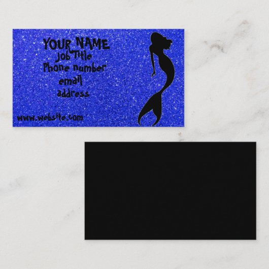 Cartes de visite de sirène (Devant / Derrière)