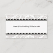 cartes de visite de site mariage (Dos)