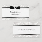 cartes de visite de site mariage (Devant / Derrière)