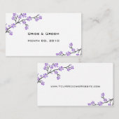 cartes de visite de site mariage (Devant / Derrière)