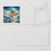 Cartes de visite de ski alpin (Devant / Derrière)