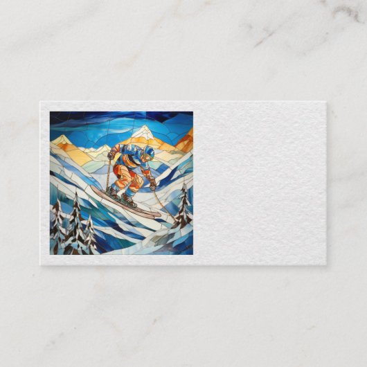 Cartes de visite de ski alpin (Devant)
