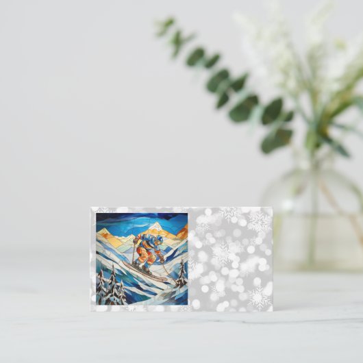 Cartes de visite de ski alpin (Debout devant)