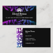 Cartes de visite de slogans d'agent immobilier (Devant / Derrière)