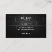 Cartes de visite de slogans d'architecte (Dos)