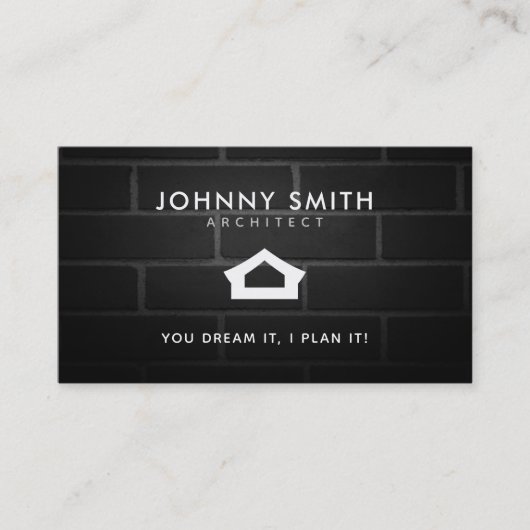 Cartes de visite de slogans d'architecte (Devant)