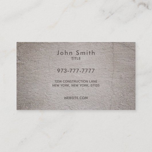 Cartes de visite de slogans d'architecte (Dos)