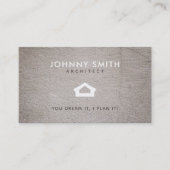 Cartes de visite de slogans d'architecte (Devant)