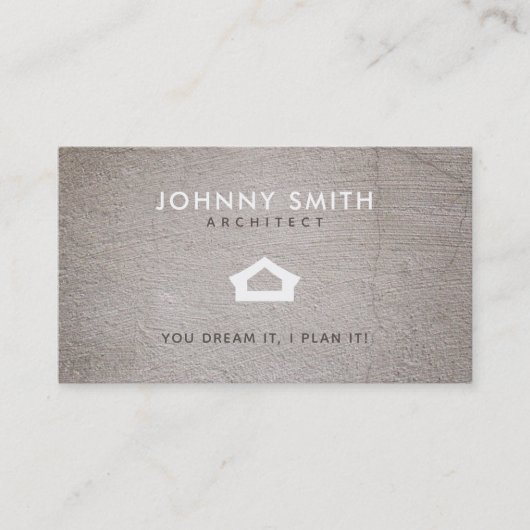 Cartes de visite de slogans d'architecte (Devant)