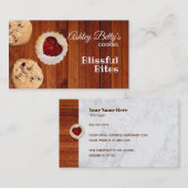Cartes de visite de slogans de biscuits (Devant / Derrière)