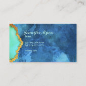 Cartes de visite de slogans de boulangerie (Dos)