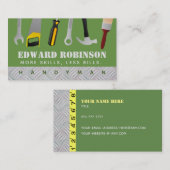 Cartes de visite de slogans de bricoleur (Devant / Derrière)