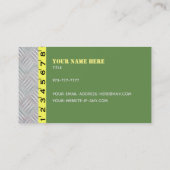 Cartes de visite de slogans de bricoleur (Dos)