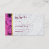 Cartes de visite de slogans de chef de pâtisserie (Dos)