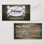 Cartes de visite de slogans de coiffeur (Devant / Derrière)