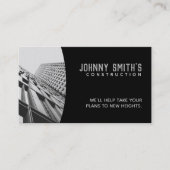 Cartes de visite de slogans de construction (Devant)