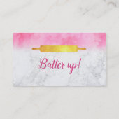 Cartes de visite de slogans de petits gâteaux (Dos)