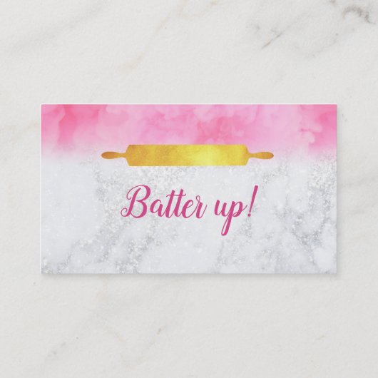 Cartes de visite de slogans de petits gâteaux (Dos)